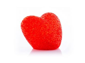 Többszínű LED-es Csillogó Piros szív