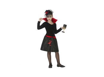 Vámpírnő Fekete (1 Pc) Gyerek jelmez, 7-9 éves kor