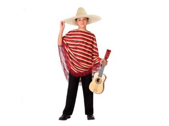 Mexikói férfi Piros (2 db) Gyerek jelmez, 7-9 éves kor