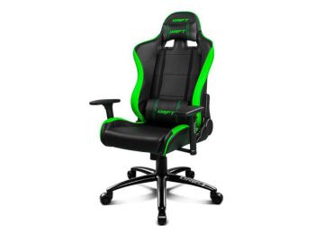 DRIFT DR200BG 90-160º Hab PU, Gamer Szék, Fekete-Zöld