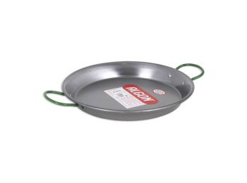 Algon Csiszolt acél Serpenyő, Ezüst, 32 cm - 5 adag