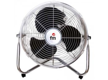Grupo FM F30 Padló ventilátor Ø 30 cm 55W Fekete, Fémes 