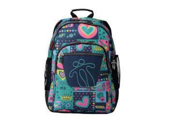 Iskolatáska Queen Totto Crayoles Zöld (44 X 33 x 14 cm)