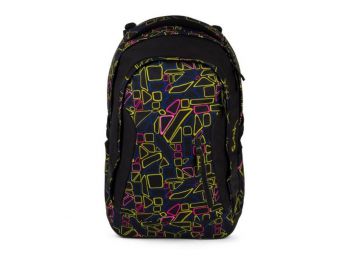 Iskolatáska Eco Ergobag SAT-MAT-001-9K5 Fekete Kihúzható 