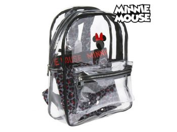 Iskolatáska Minnie Mouse 72903 Átlátszó Fekete