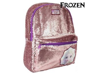 Iskolatáska Frozen Flitterek Ezüst színű Rózsaszín