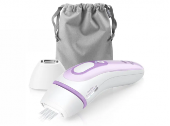 Braun PL3000 Elektromos Villanófényes Szőrtelenítő Epilátor, Fehér Lila