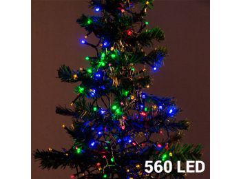 Színes Karácsonyi Fényfüzér (560 LED)