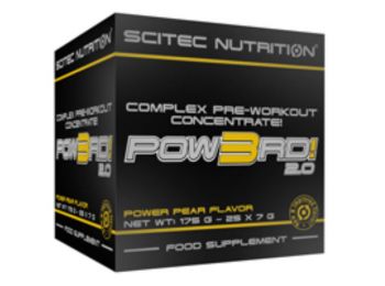 Pow3rd! 2.0 BOX 25 tasak körte Scitec Nutrition