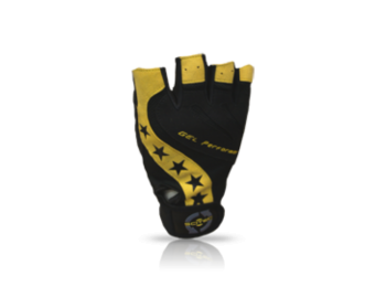 Kesztyű Scitec - Power Style férfi fekete, sárga XL Scite