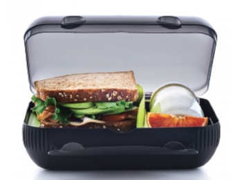 Útitárs fekete Tupperware