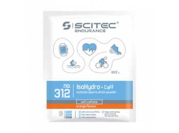 IsoHydro+Caff izotóniás sportital por koffeinnel 22,5g narancs Scitec Endurance