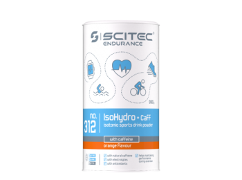 IsoHydro+Caff izotóniás sportital por koffeinnel 990g narancs Scitec Endurance