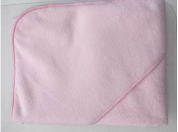 Gyermek kapucnis fürdőlepedő 90x90 rózsaszín Vixi