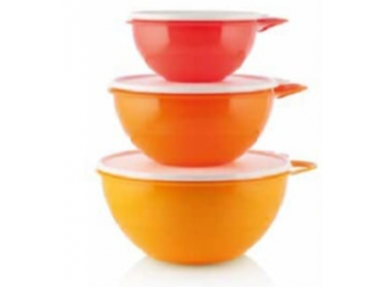 Kelesztő tál szett őszi narancssárga, fehér tetővel Tu