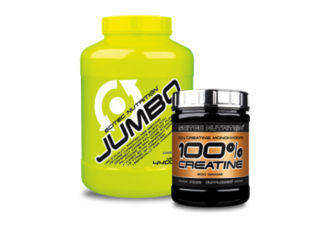 Jumbo 4400 g vanília + ajándék 100% Creatine Monohydrate 