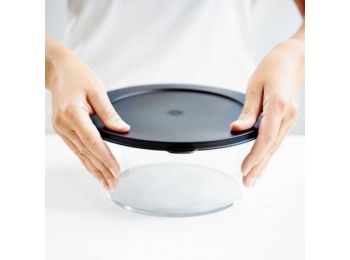 Átlátszó tál 6 L fekete tetővel Tupperware