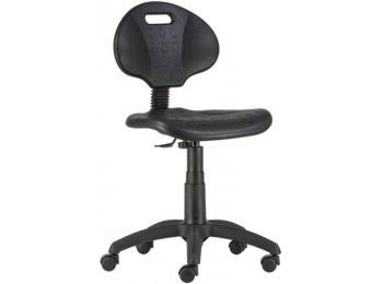 Munkaszék, gázliftes, háttámlás, műanyag ülőfelület