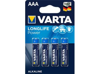 Elem, AAA mikro, 4 db, VARTA Longlife Power (VEHEAAA4)