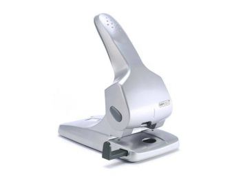 Lyukasztó, kétlyukú, 65 lap, fém, RAPESCO Zero 65, ezüs