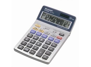 Számológép, asztali, 12 számjegy, SHARP EL-337 (SH337C)
