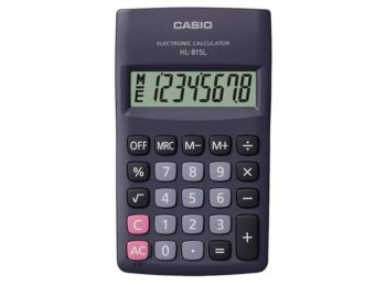 Zsebszámológép, 8 számjegy, CASIO HL-815 (GCHL815)