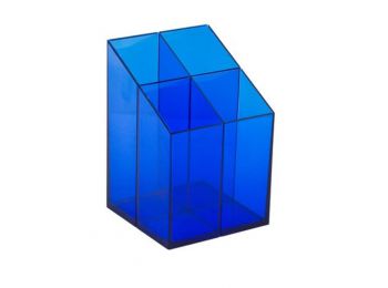 Írószertartó, ICO, áttetsző kék (TICITK)