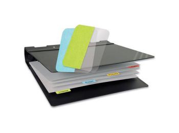 Jelölőcímke, műanyag, 4x12 lap, 12x40 mm, 3L, vegyes (3L