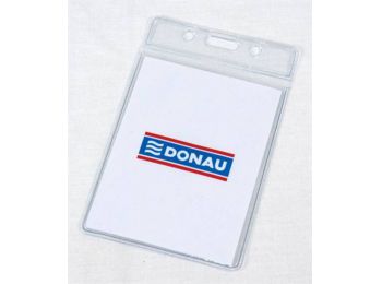 Azonosítókártya tartó, 60x105 mm, hajlékony, függőleges, DONAU (D8342001)