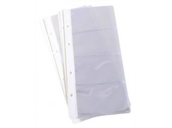 Névjegytartó betét, 128 db-os gyűrűs névjegytartóhoz,