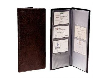 Névjegytartó, 128 db-os, ESSELTE Standard, fekete (E56837)