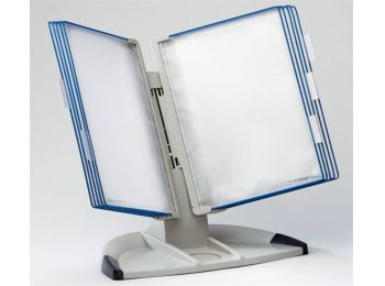 Bemutatótábla tartó, asztali, A4, 10 férőhelyes, TARIFO