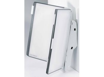 Bemutatótábla tartó, fali, 10 db bemutatótáblával, TAR