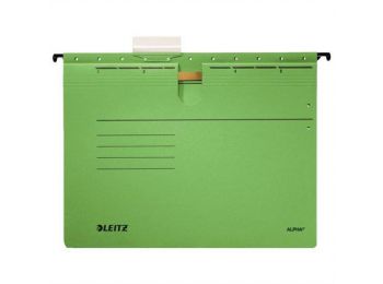 Függőmappa, gyorsfűzős, karton, A4, LEITZ Alpha, zöld (E19840055)