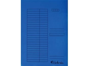 Gyorsfűző, karton, A4, VICTORIA, kék (IDPGY04)