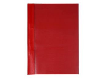 Gyorsfűző, kemény hátlappal, PVC, A4, VICTORIA, piros (I