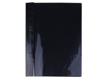 Gyorsfűző, kemény hátlappal, PVC, A4, VICTORIA, fekete (