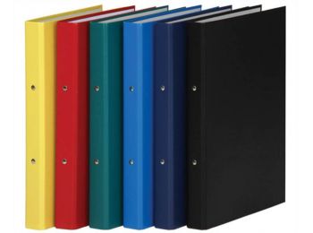 Gyűrűs könyv, 2 gyűrű, 35 mm, A4, PP/karton, DONAU, pir