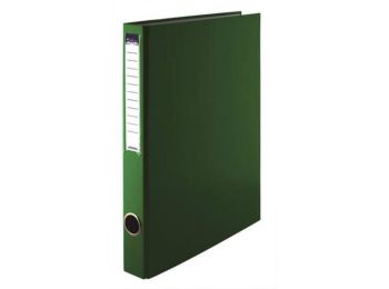 Gyűrűs könyv, 2 gyűrű, 35 mm, A4, PP/karton, VICTORIA, zöld (IDVGY04)