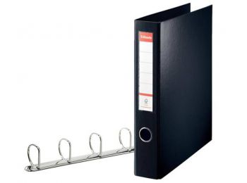 Gyűrűs könyv, 4 gyűrű, D alakú, 60 mm, A4 maxi, PP, ES