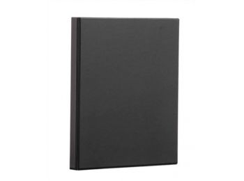 Gyűrűs könyv, panorámás, 4 gyűrű, 55 mm, A4, PP/karton, PANTA PLAST, fekete (INP316002501)