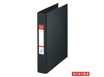Gyűrűs könyv, 2 gyűrű, 42 mm, A5, PP, ESSELTE Standard, Vivida fekete (E47687)