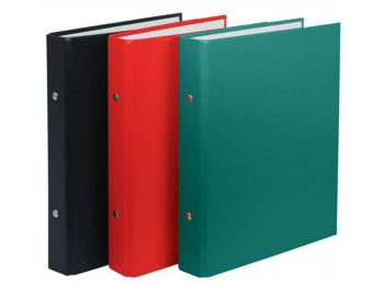 Gyűrűs könyv, 2 gyűrű, 30 mm, A5, PP/karton, DONAU, zö