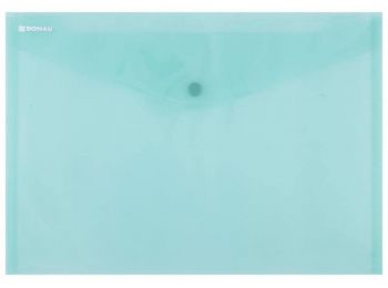 Irattartó tasak, A4, PP, patentos, DONAU, zöld (D8544Z)