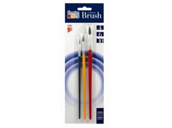 Ecsetkészlet, no. 4-6-10, fa, ICO Creative Kids (TICEV31)