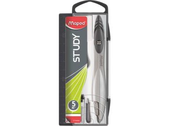 Körző készlet, 5 darabos, MAPED Study SY160, vegyes szín