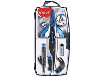 Körző készlet, precíziós, 4 darabos, MAPED Technic Comp