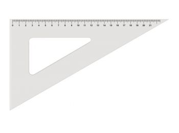 Háromszög vonalzó, műanyag, 60 °, KOH-I-NOOR (TKOH7447501)