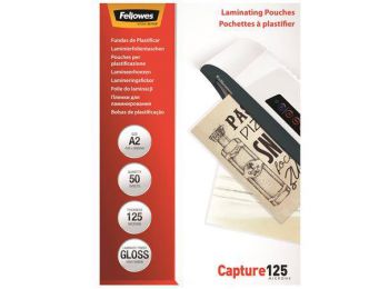 Meleglamináló fólia, 125 mikron, A2, fényes, 50 db, FELL