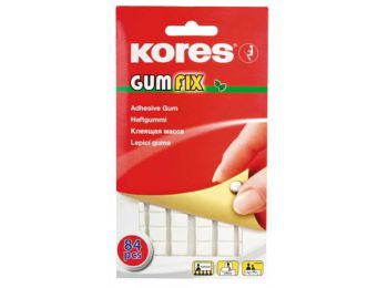 Gyurmaragasztó, 84 kocka/csomag, KORES Gumfix (IK31600)